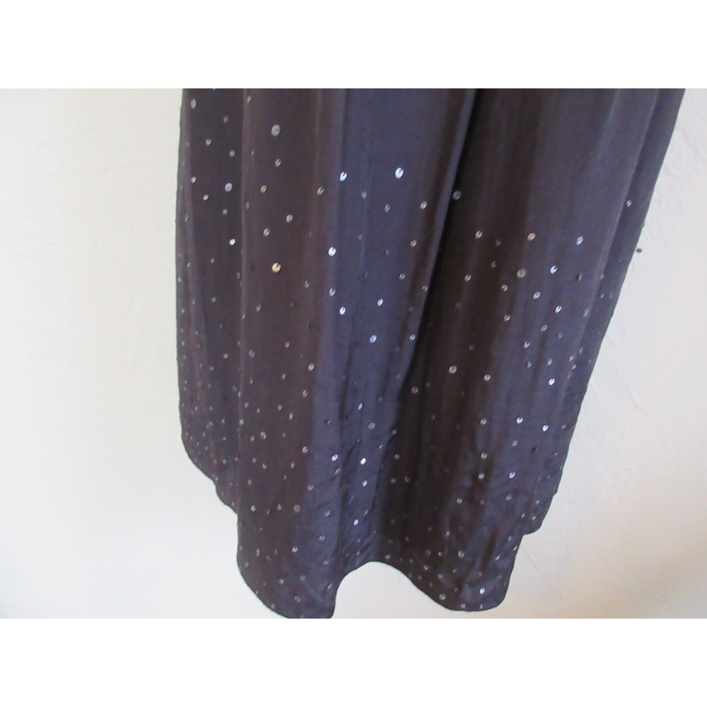 Coldwater Creek Gray Lined Dress Size 8 Sequin & Pintuck Details - Picture 4 of 8